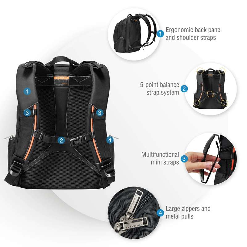 EVERKI EKP119 FLIGHT 16'' NOTEBOOK BACKPACK