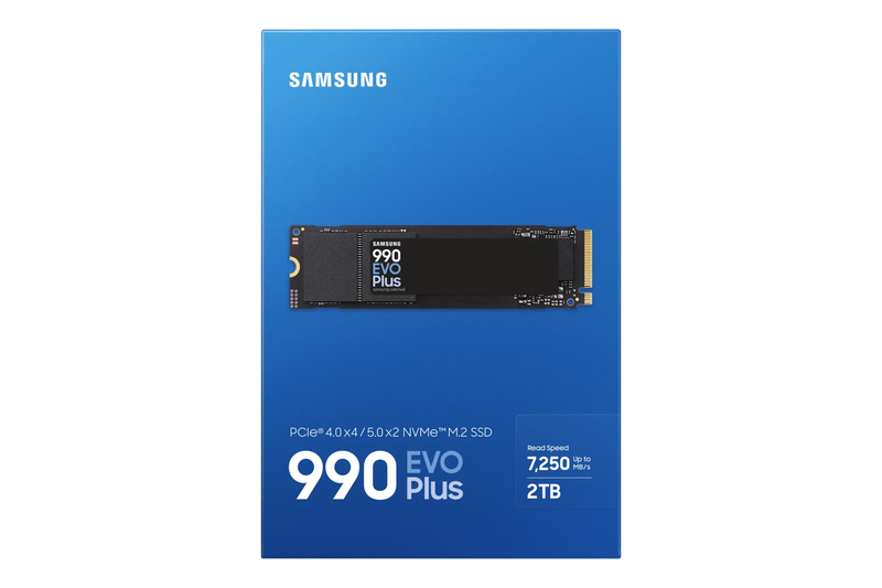 SAMSUNG MZ-V9S2T0BW 990 EVO Plus 2TB NVMe SSD - Read Speed up to 7250 MB/s; Write Speed to up 630...