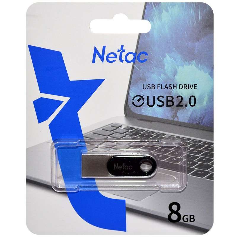 Netac 8GB USB 2.0 Flash Drive Compact Reliable High Speed Memory Stick for Data Storage and Backup