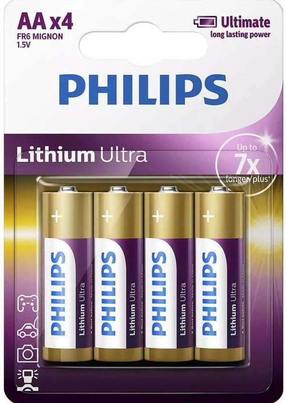 Philips Lithium Ultra Aa 4-Blister