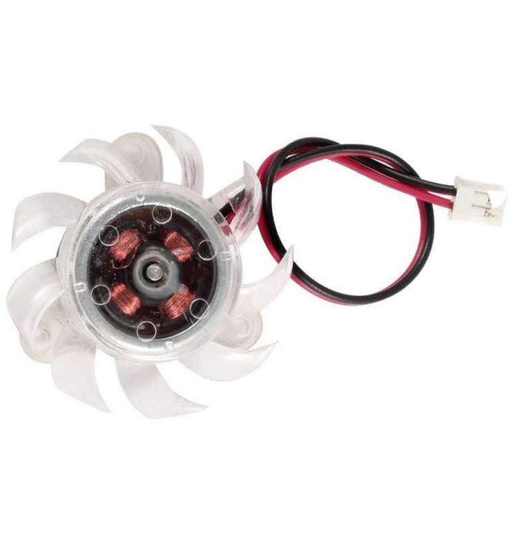 Microworld 12V GPU Fan - High Performance VGA Cooling Fan for Video Cards & Adapters