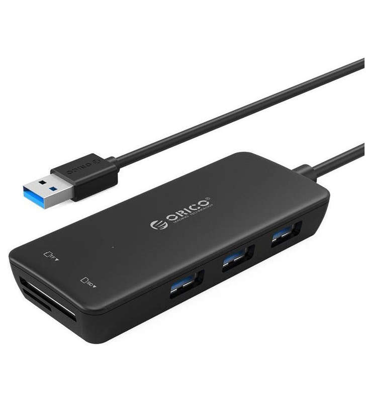 Hub: Usb3.0 - 3P + Crd Reader