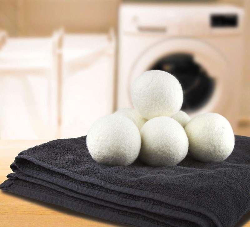Eco-Friendly Wool Dryer Balls (6-Pack)  Hypoallergenic & Static-Free