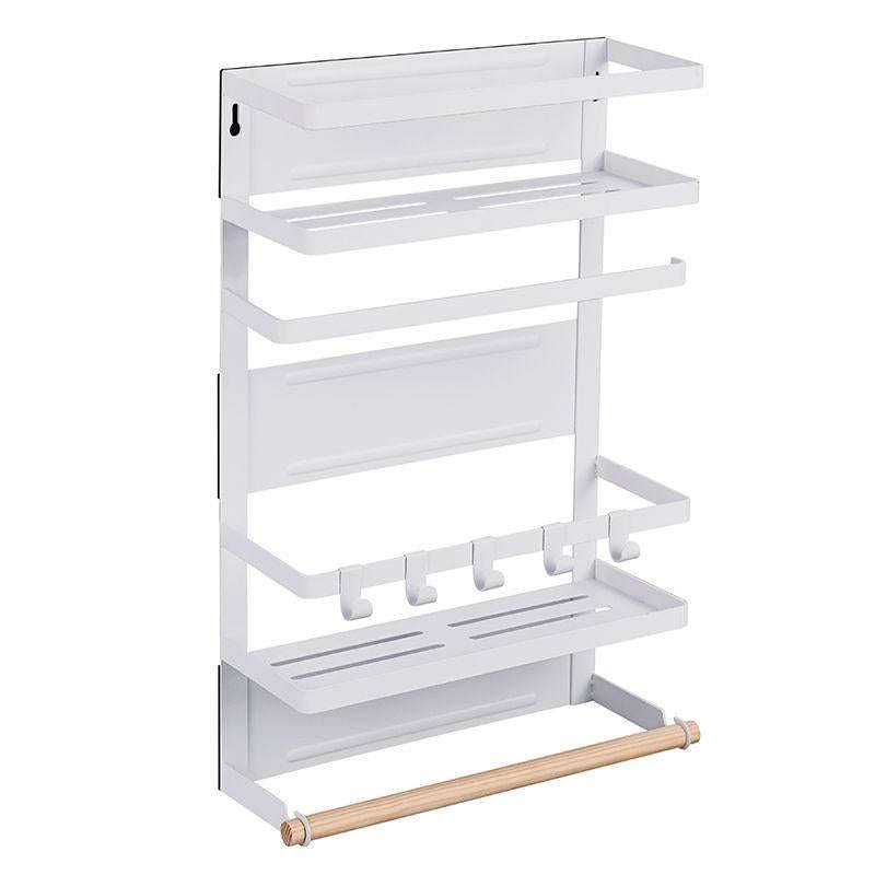 Kc: 3 Tier Mag. Fridge Rk - White