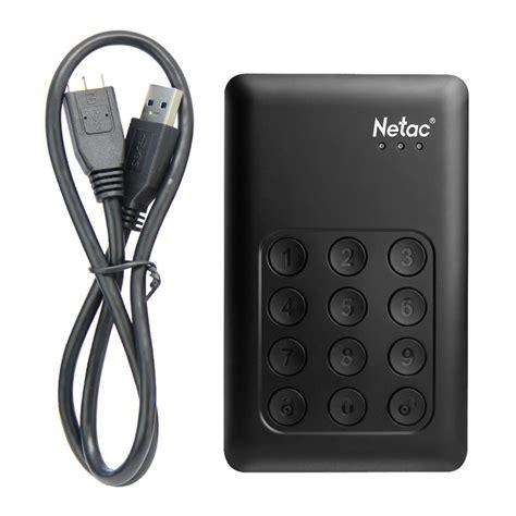 Netac 2.5 USB3 1TB SECURE External Hard Drive with AES256 Encryption