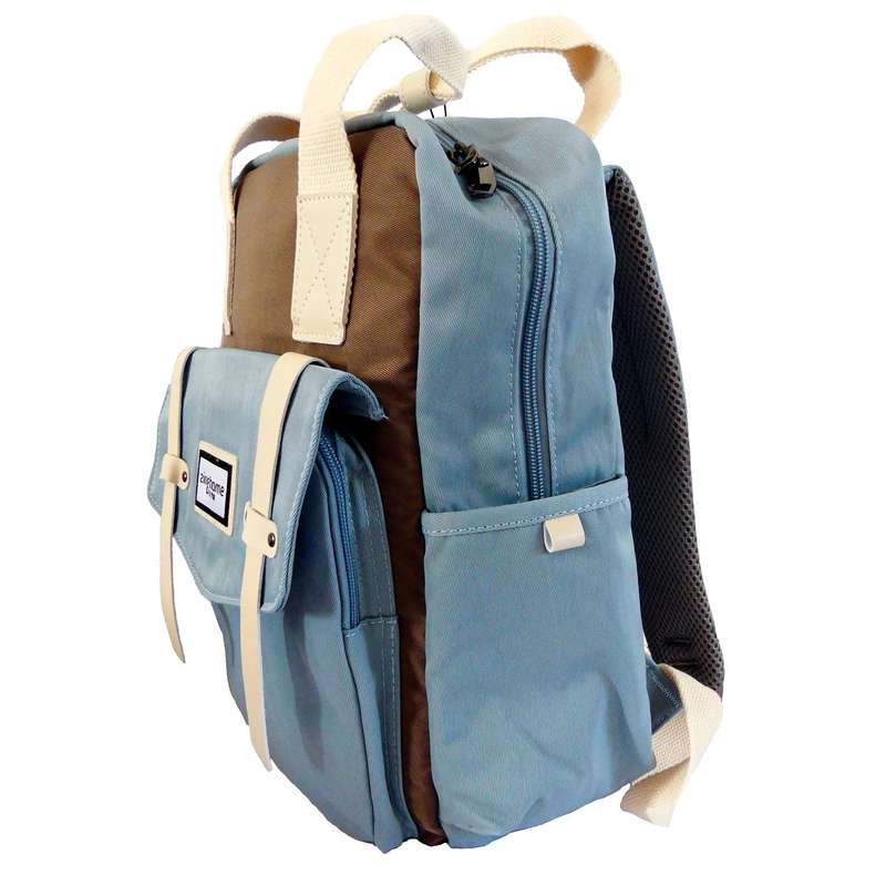 Microworld 14 Inch Soft Blue Travel Backpack with Laptop Sleeve