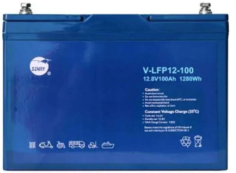12V-100Ah Lithium Iron Phospate Battery - Senry