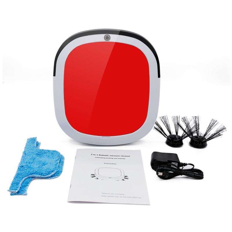 Robot Vacuum Cleaner for hard floors - Battery-operated - Red