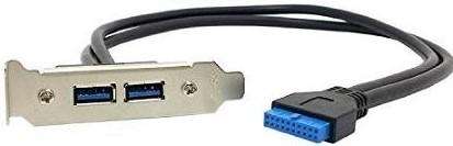 Microworld USB 3.0 2 Port Backplate for Desktop Computer & Server Cases