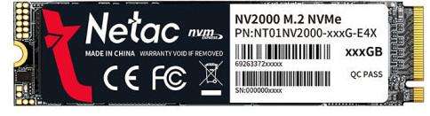 Netac Lightning-Fast 256GB NVMe M.2 SSD Upgrade - NV2000