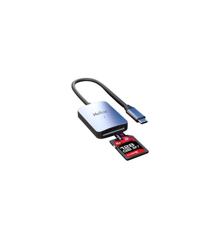 Netac WK12 USB 3.0 And Type-C Memory Card Reader Dual Interface SD TF Card Adapter