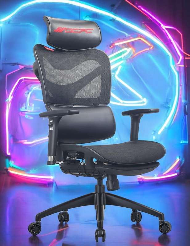 OCPC ARM-800 AIRMESH 800 3D Gaming Chair  Breathable Ergonomic Racing Seat with Lumbar Support