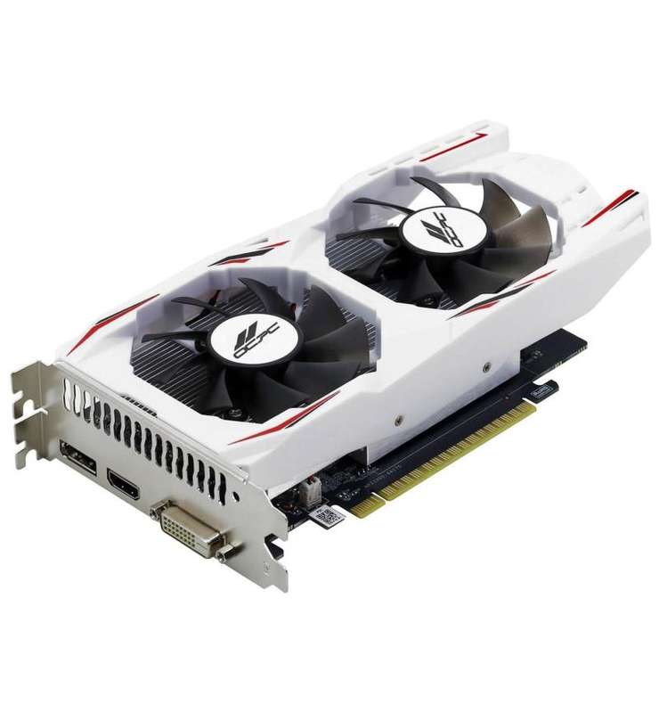 OCPC GTX 1650 4 GB GDDR6 XE White Dual Fan Compact GPU 1080p Gaming DP HDMI DVI Outputs
