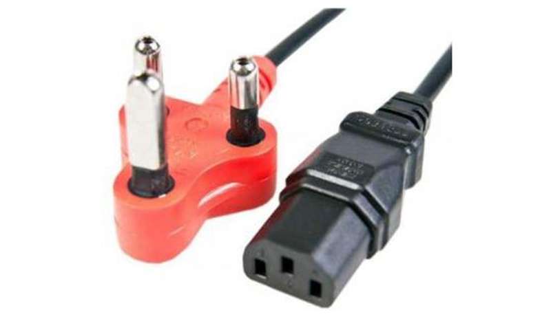 MicroWorld 3-Pin to Single IEC 1.8M Cable  Reliable Power Connection for Devices