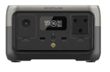 ECOFLOW RIVER 2 Portable Power Station - 256Wh LFP battery -  300W Output 110W Solar input - SA S...