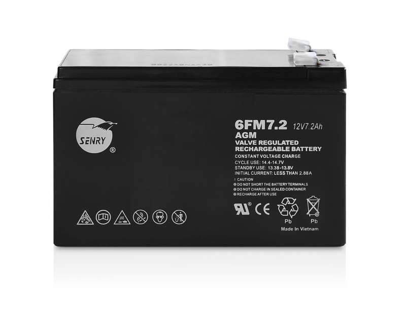 RCT SENRY 6FM7.2 12V DC 7AH RECHARGEABLE SEALED AGM BATTERY - 6 MONTH WARRANTY ONLY!