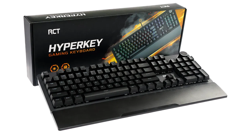 RCT HyperKey 104 keys Mechanical Gaming Keyboard; Blue mechanical switches; Multi Color LED Backl...