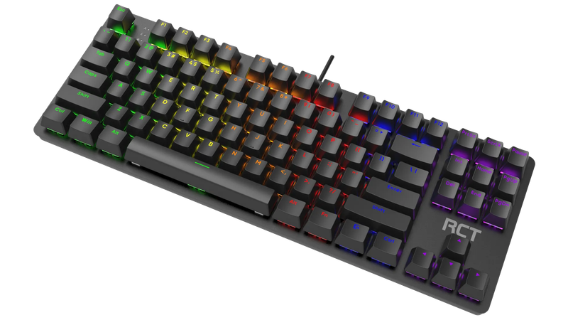 RCT HyperKey 104 keys Mechanical Gaming Keyboard; Blue mechanical switches; Multi Color LED Backl...