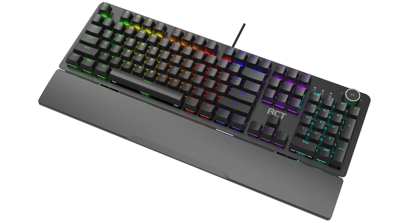 RCT HyperKey 104 keys Mechanical Gaming Keyboard; Blue mechanical switches; Multi Color LED Backl...