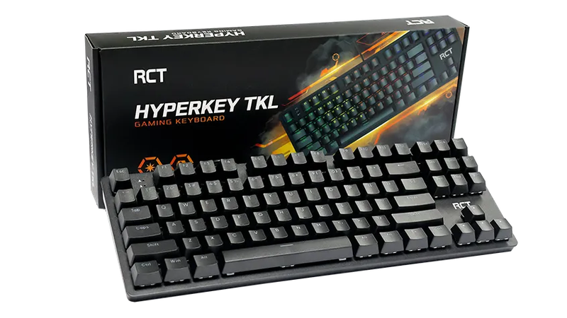 RCT HyperKeyTKL 87 keys Mechanical Gaming Keyboard; Blue mechanical switches; Multi Color LED Bac...