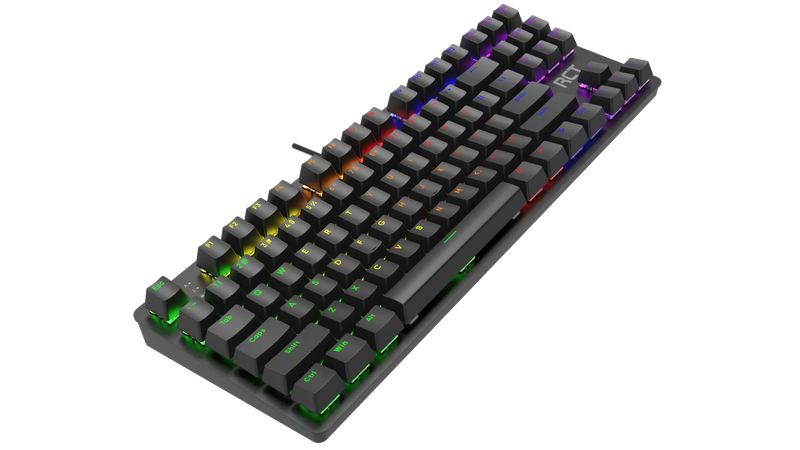 RCT HyperKeyTKL 87 keys Mechanical Gaming Keyboard; Blue mechanical switches; Multi Color LED Bac...
