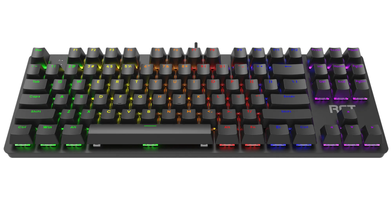 RCT HyperKeyTKL 87 keys Mechanical Gaming Keyboard; Blue mechanical switches; Multi Color LED Bac...