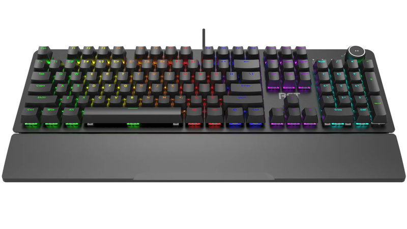 RCT HyperKey 104 keys Mechanical Gaming Keyboard; Blue mechanical switches; Multi Color LED Backl...