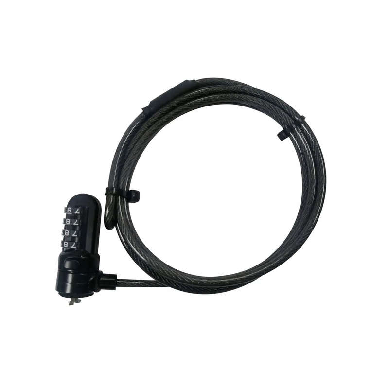 RCT 4 Digit Notebook Security Lock with T-Bar security slot adaptor for Notebook without lock slo...