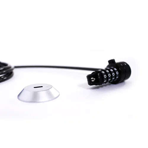 RCT 4 Digit Notebook Security Lock with T-Bar security slot adaptor for Notebook without lock slo...