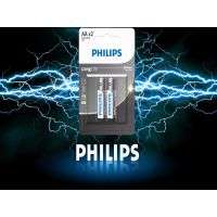 Philips LongLife AA Zinc Carbon Batteries 2 Pack Everyday