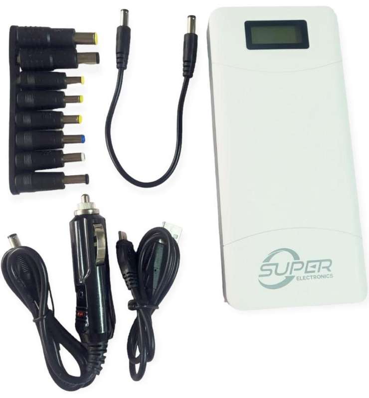 Universal Powerbank 15600Mah for Laptops and Other Electronic devices, supports DC, CAR, Solar Ch...