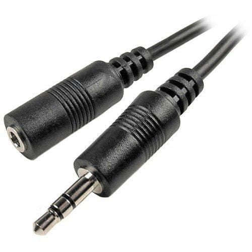 Microworld 5.0M Audio Extension Cable Male to Female 3.5mm - Black