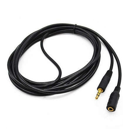 Microworld 3.5mm Audio Extension Cable 10 Meter M-F - Black