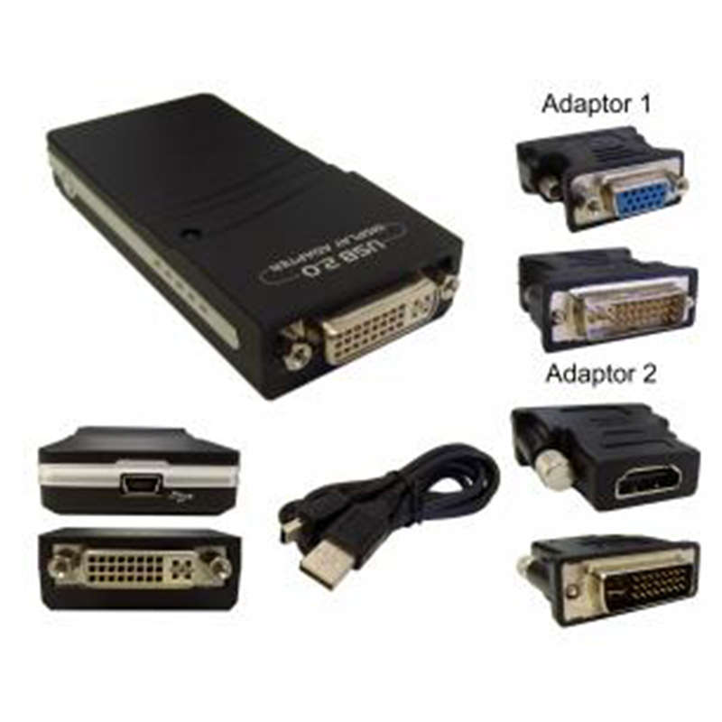 Adaptor Usb2.0 To Hdmi/Vga/Dvi