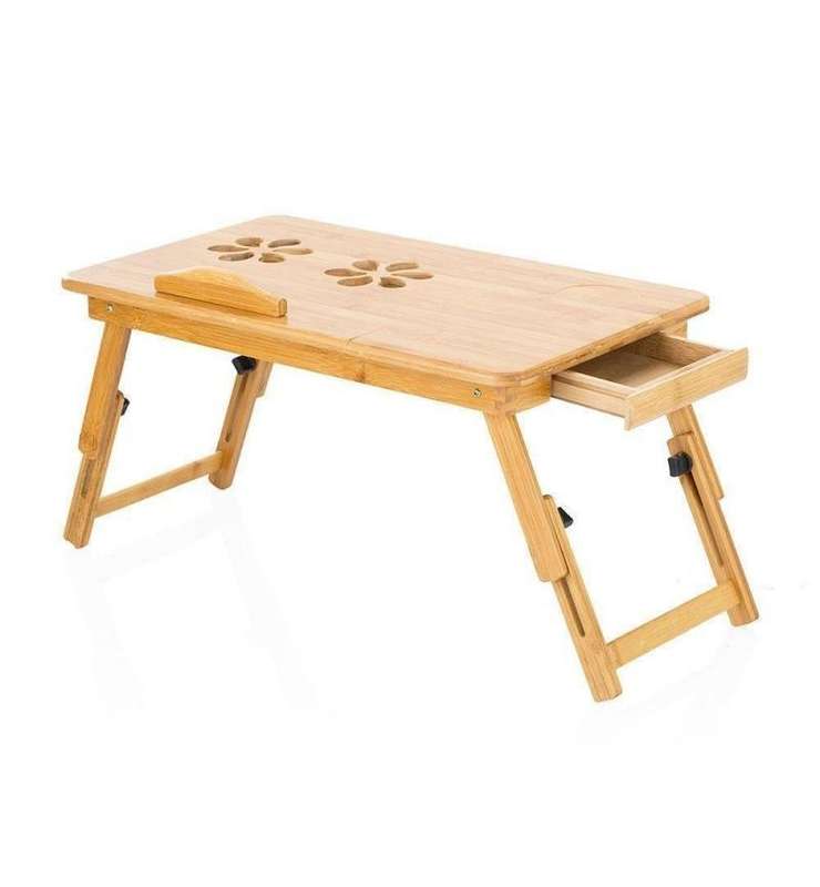 Desk B 55X34Cm Bamboo Vented