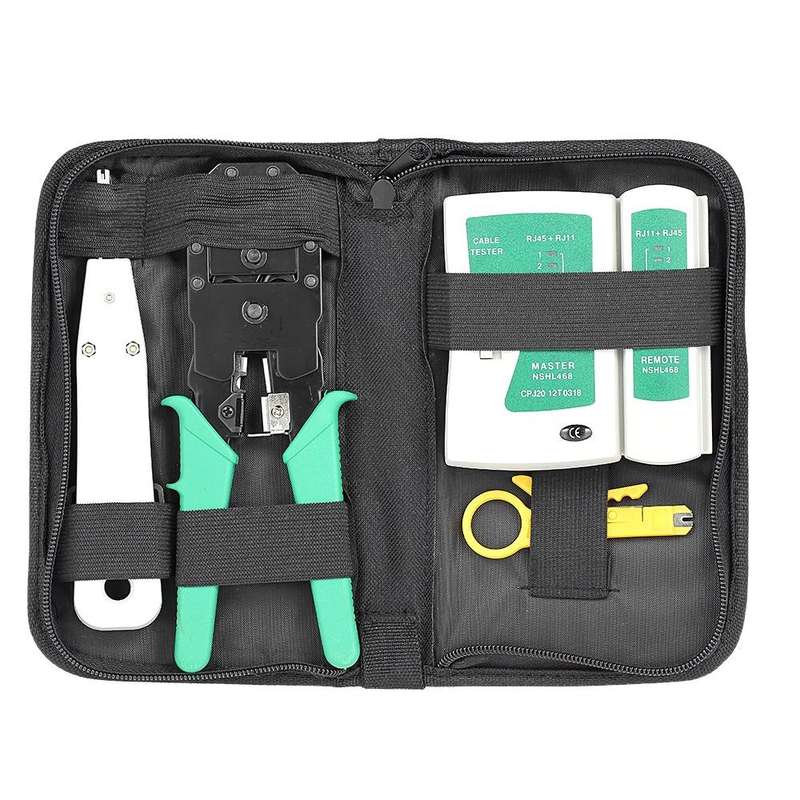 TBYTE Network Installation Kit - Crimper, Tester, Punch Down Tool & Stripper
