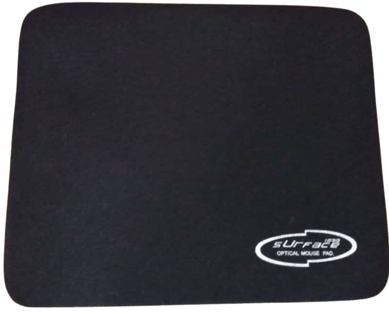 Microworld Mpad Fabric Black Wireless Optical Mouse for Laptops and Desktops