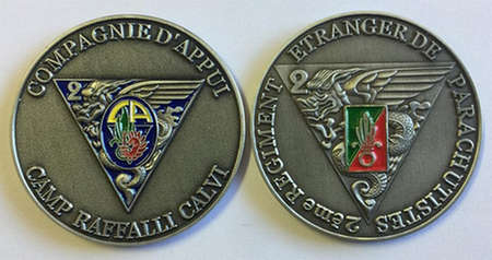 Challenge Coin: French Foreign Legion - 2nd Foreign Parachute Regiment (Reconnaissance & Support ...