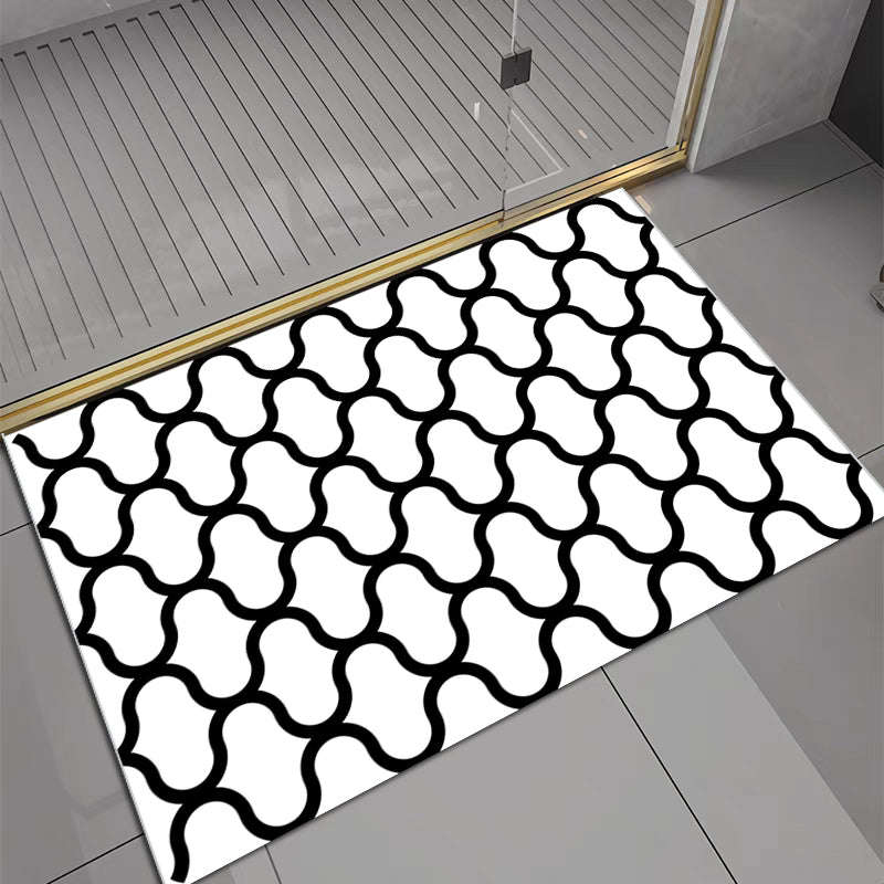 FlowEase - White - Rectangle Bath Mat - 40*60cm