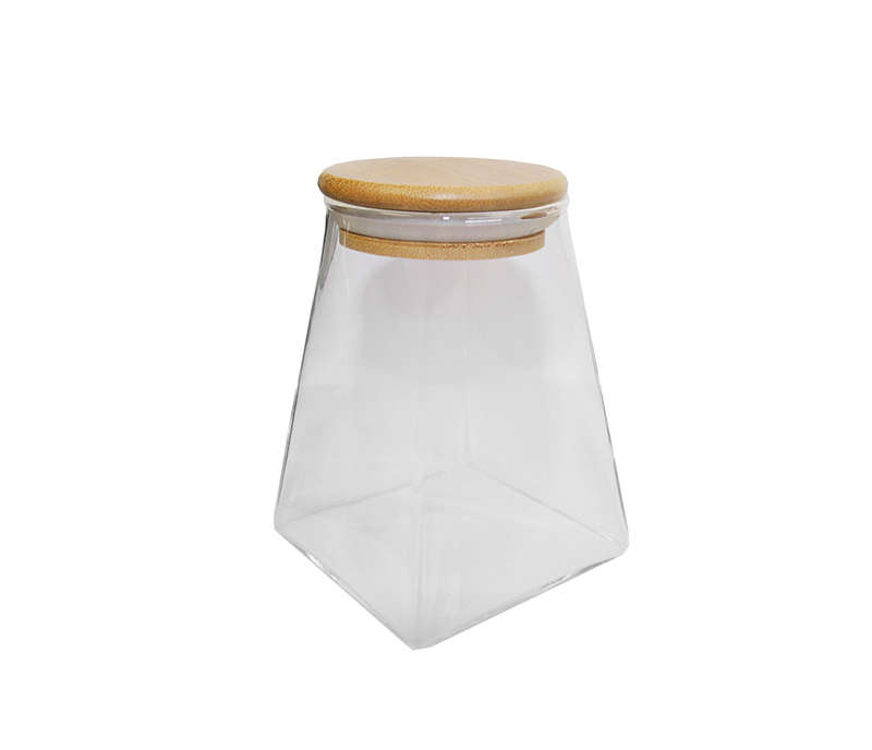 Pantry Prism Jar with Bamboo Lid - 750ml