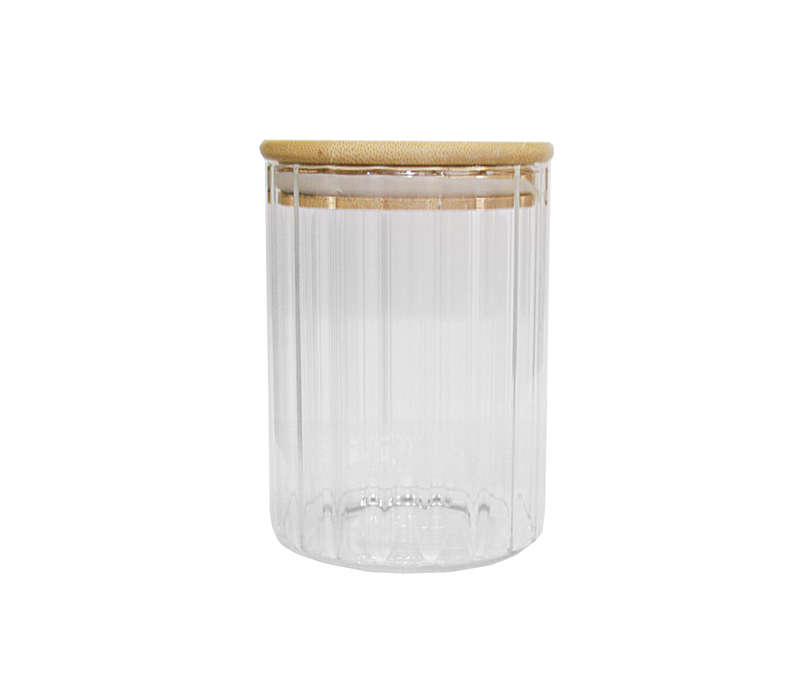 Pantry Gem Jar with Bamboo Lid - 90 x 200mm