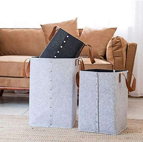 Felt Storage Basket with handles - Fine Living