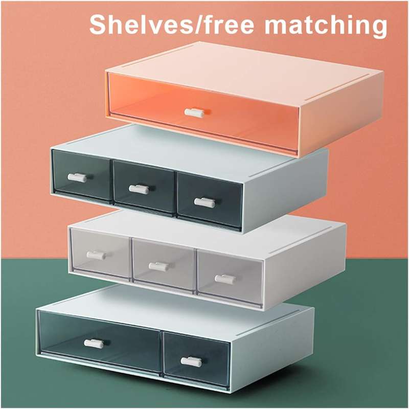Clean Nest Two Drawer Organizer White Fine Living