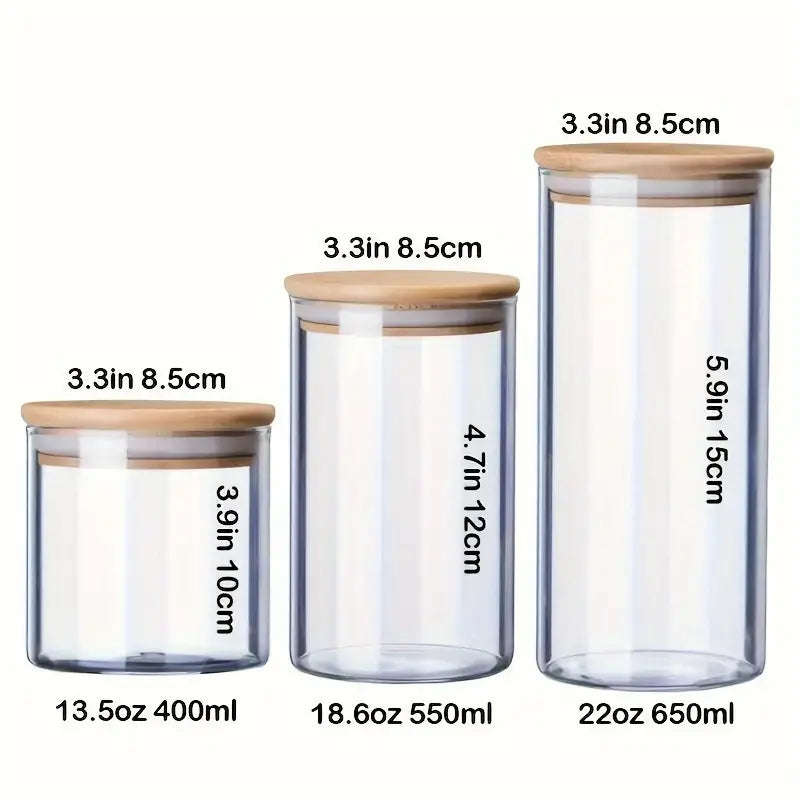 Crystal Nest Jar with Bamboo Lid 1.4L - Fine Living
