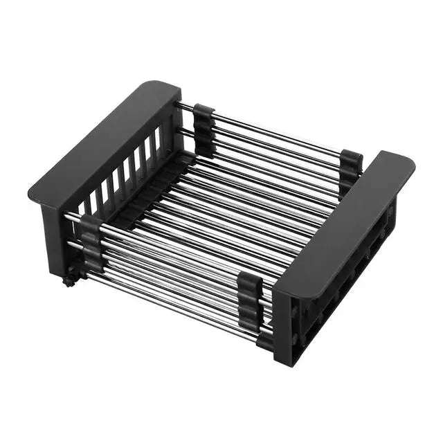 Fine Living - Extended Over Sink Drainer - Black