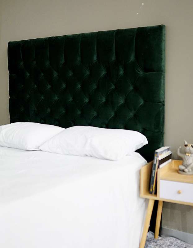 Florida Headboard - Queen - Velvet Green