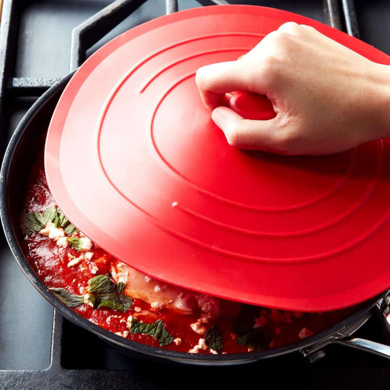 Silicone Pot Cover Spill Stopper Lid - Medium