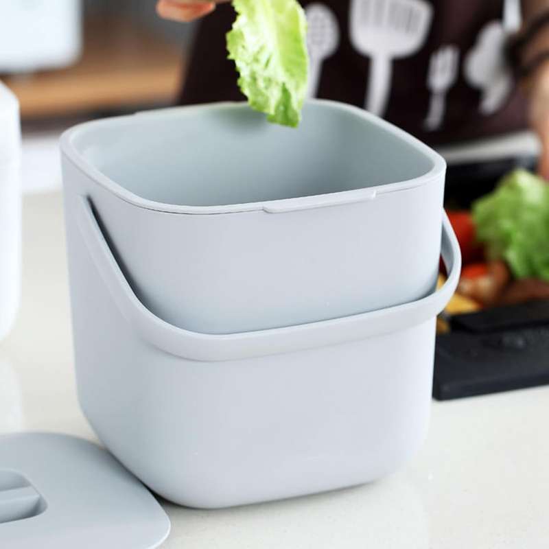 Compact Kitchen Bin - Grey