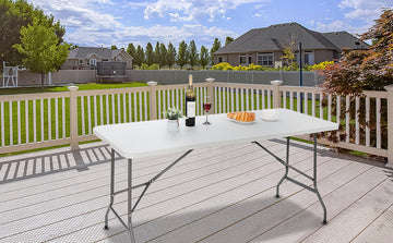 1.7m Folding Table - White