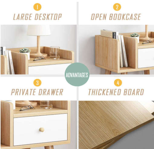 Nook Bedside Pedestal